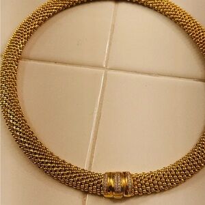 Luxurious Gold Mesh Necklace